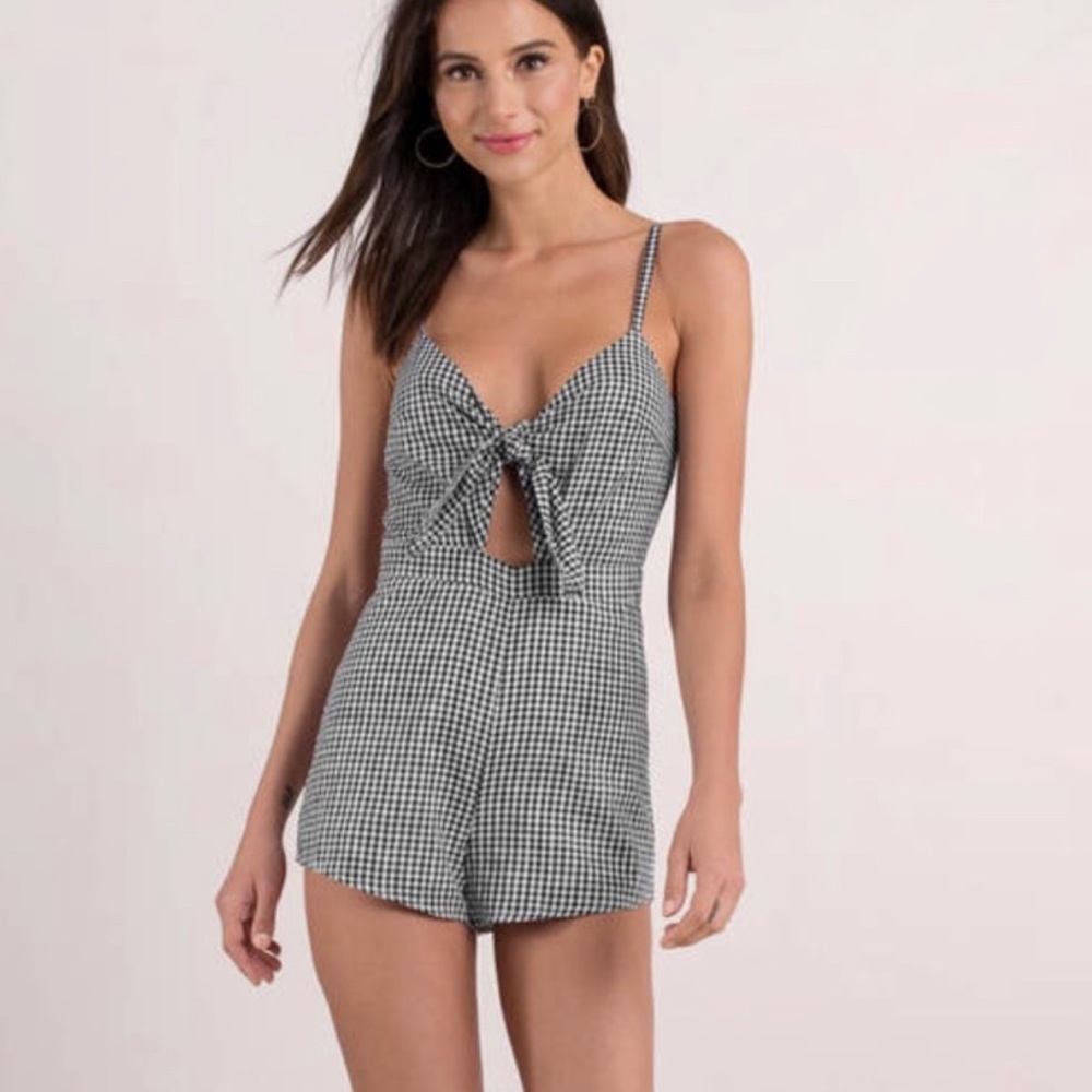 Wild plaid honey romper